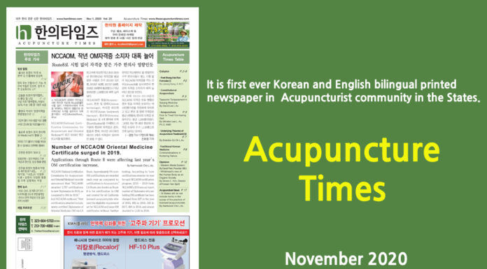 Acupuncture Times November 2020