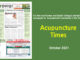 Acupuncture Times October 2021