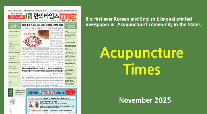 Acupuncture Times, November 2025