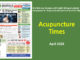 Acupuncture Times, April 2026